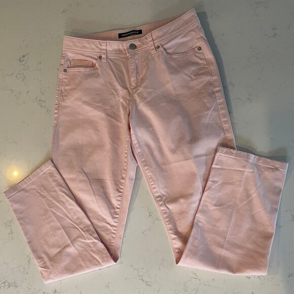 Calvin Klein Jeans Casual 5 Pocket Cotton Jeans Soft Bubblegum Pink Sz 6 - Picture 2 of 10
